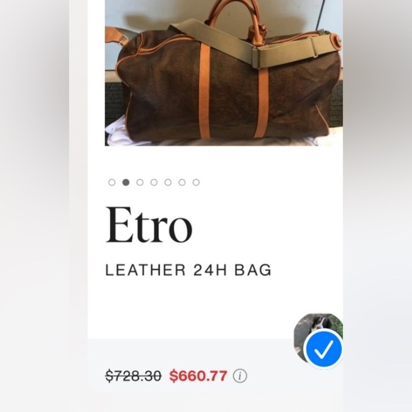 Etro Boston 45 Bag Brown PVC, lock & key! Poshmark authenticated 2023! Love! - Picture 10 of 12